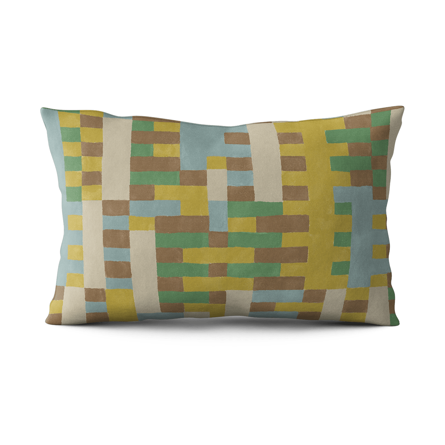 Gridlock Pillow - Jade & Citrine - Shop House of Nomad