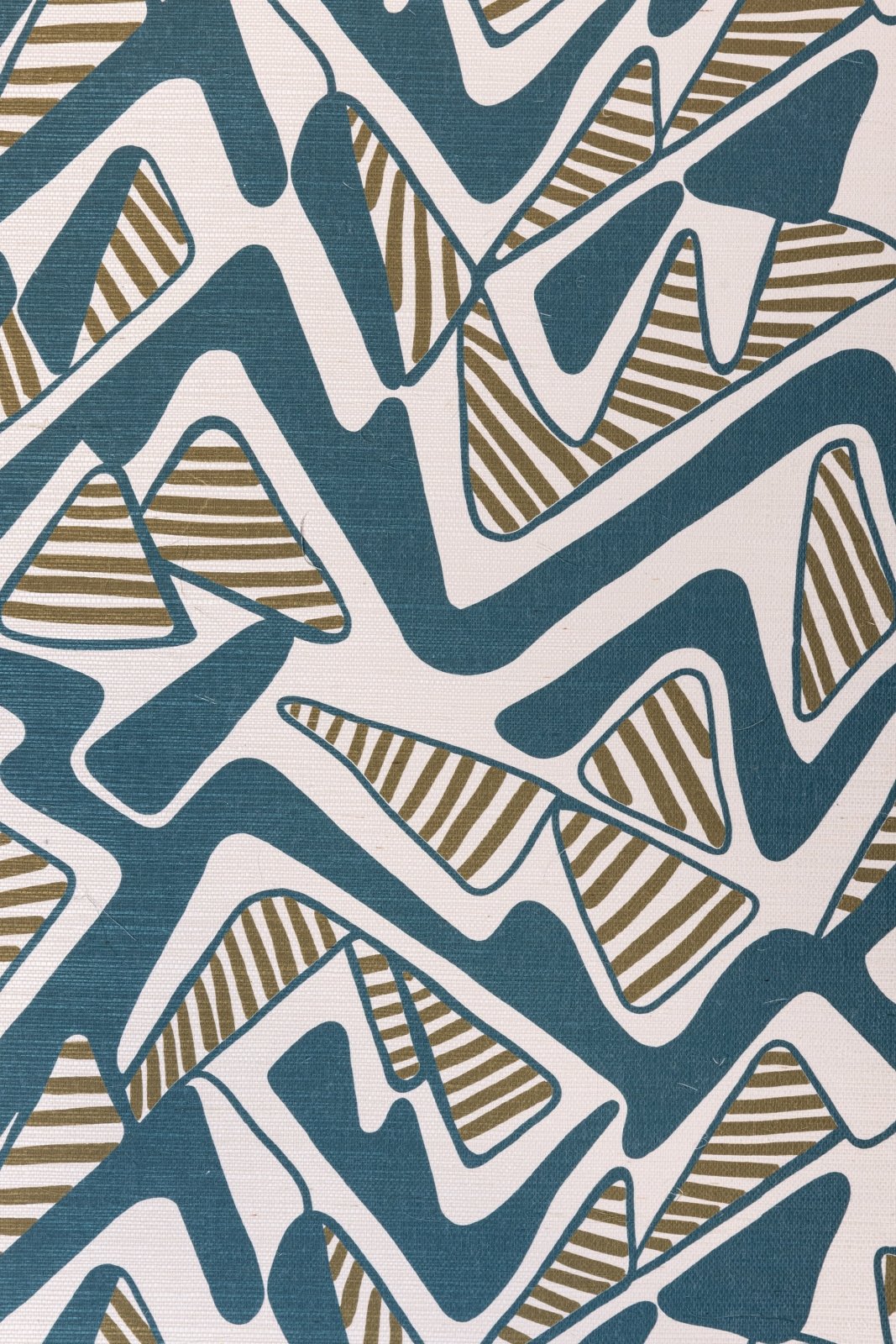 Round Trip Wallpaper - Teal & Olive - Shop House of Nomad