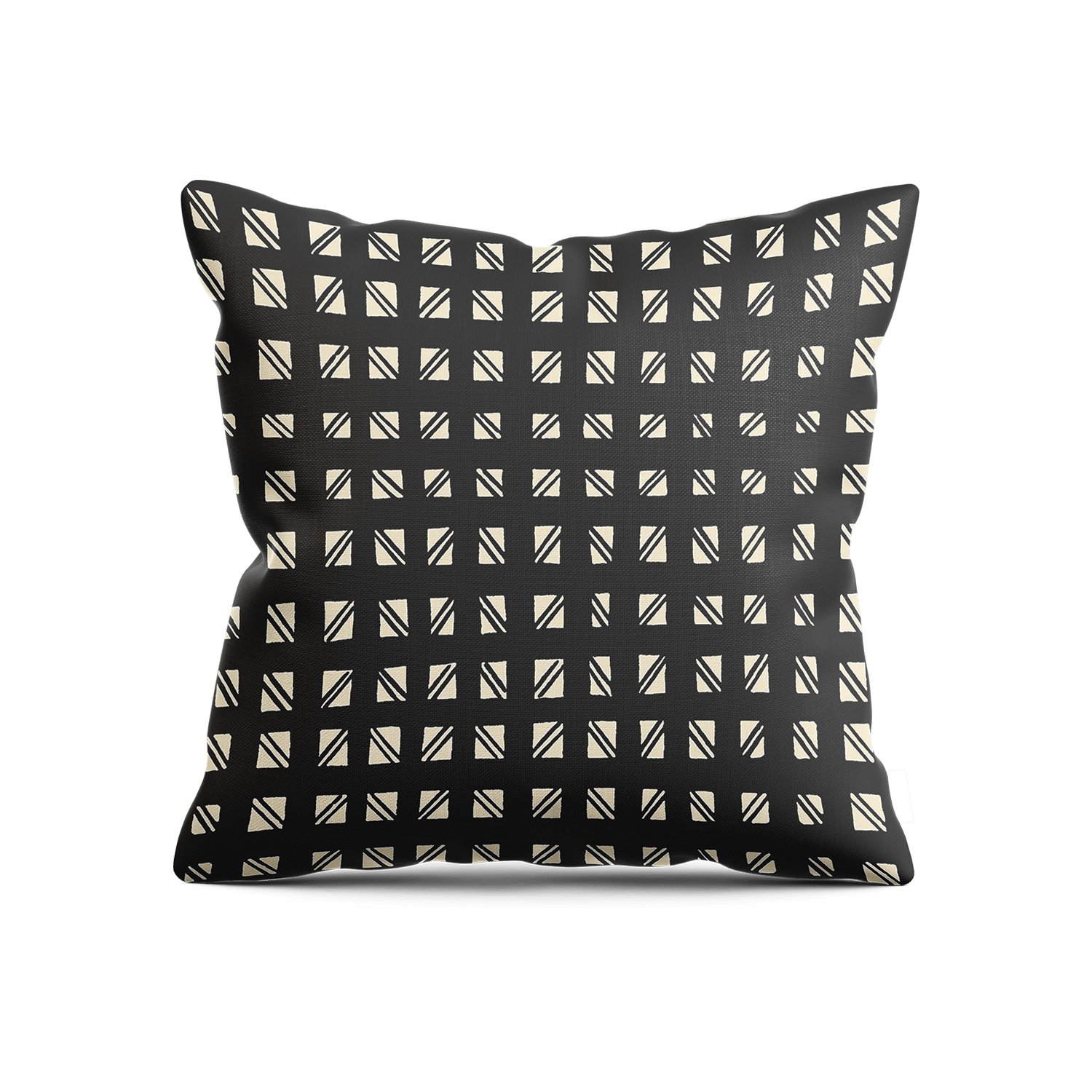 Checked Out Pillow - Black & White - Shop House of Nomad