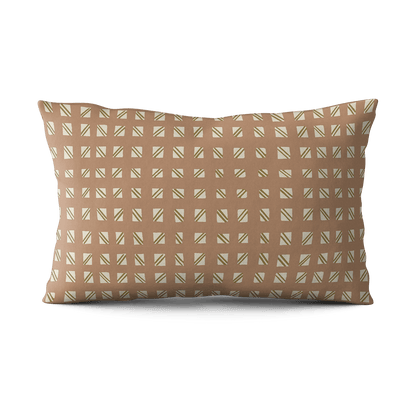 Checked Out Pillow - Terracotta & Ochre - Shop House of Nomad