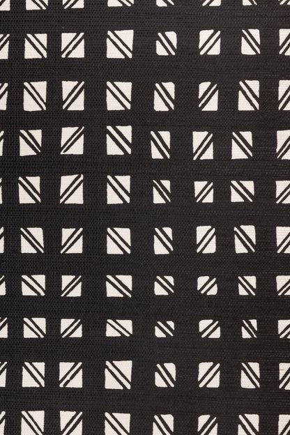 Checked Out Walllpaper - Black & White - Shop House of Nomad