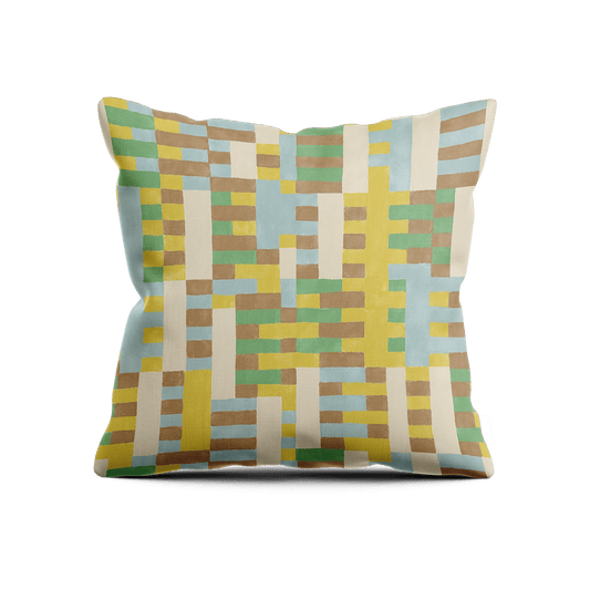 Gridlock Pillow - Jade & Citrine - Shop House of Nomad