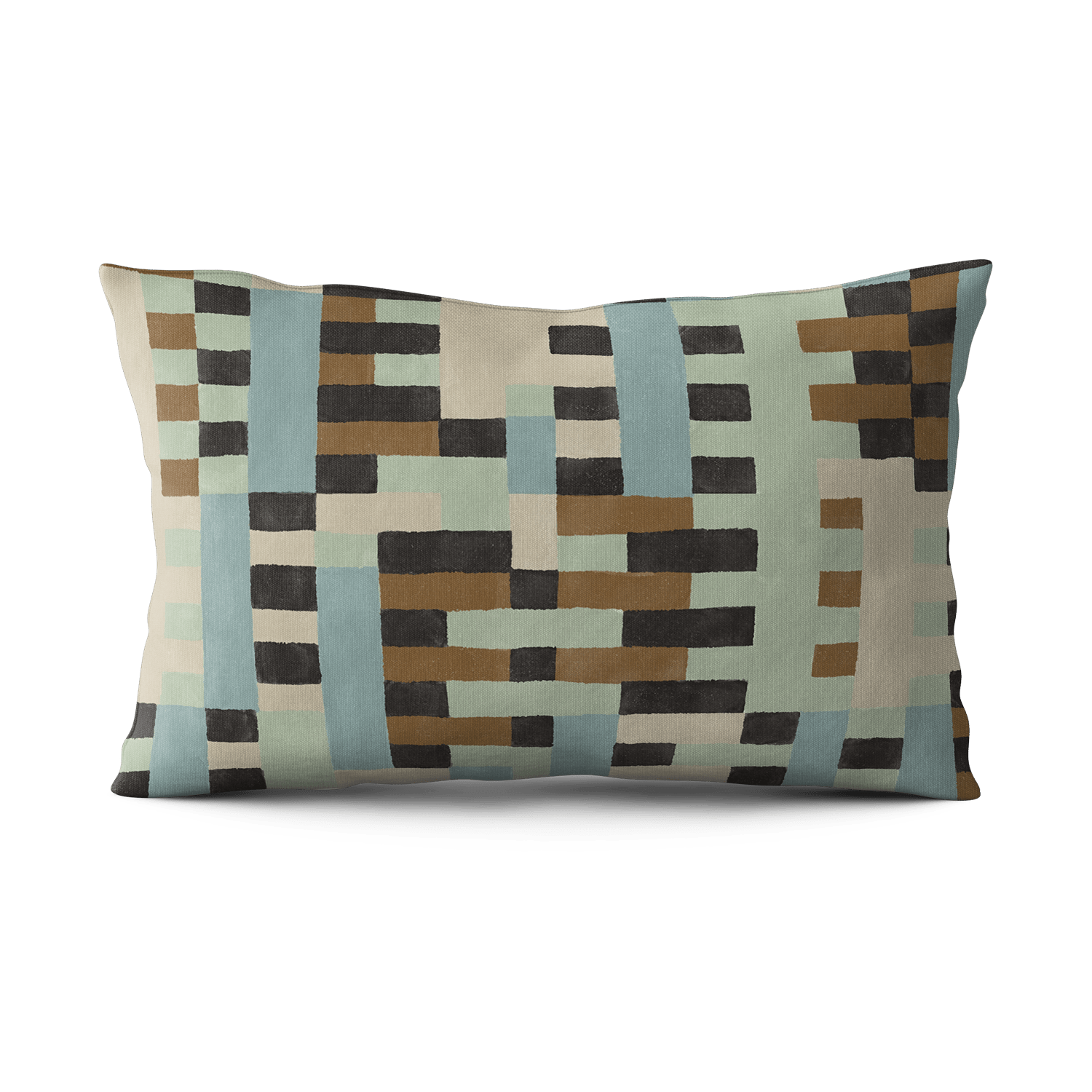 Gridlock Pillow - Surf & Mint - Shop House of Nomad