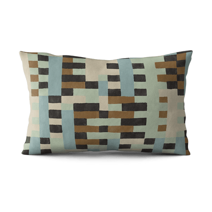 Gridlock Pillow - Surf & Mint - Shop House of Nomad