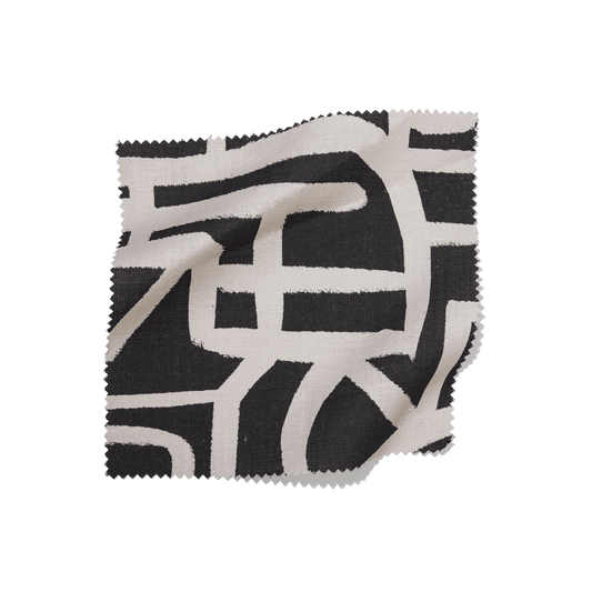 Jet Lag Fabric by the Yard - Black & White - Shop House of Nomad