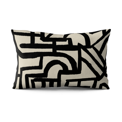 Jet Lag Pillow - White & Black - Shop House of Nomad