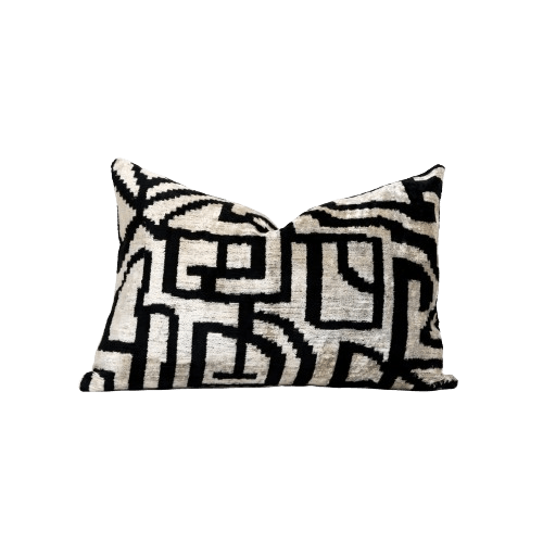 Jet Lag Velvet Silk Lumbar Pillow - Shop House of Nomad