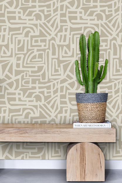 Jet Lag Wallpaper - Natural - Shop House of Nomad