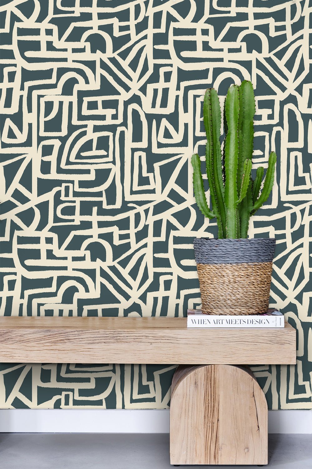 Jet Lag Wallpaper - Teal - Shop House of Nomad