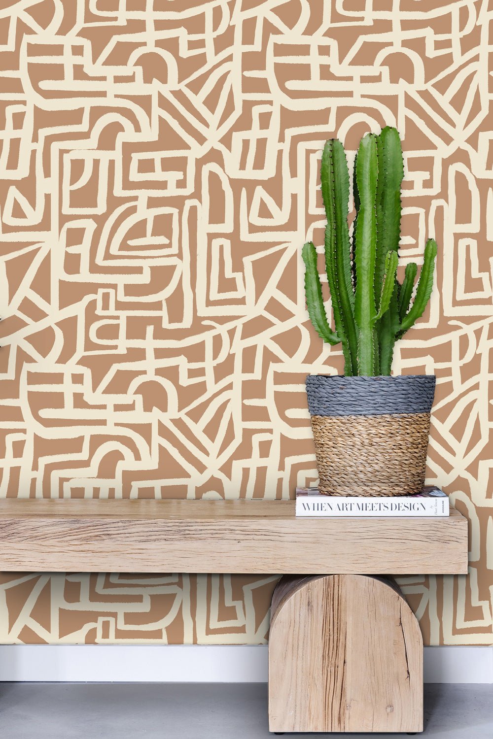 Jet Lag Wallpaper - Terracotta - Shop House of Nomad