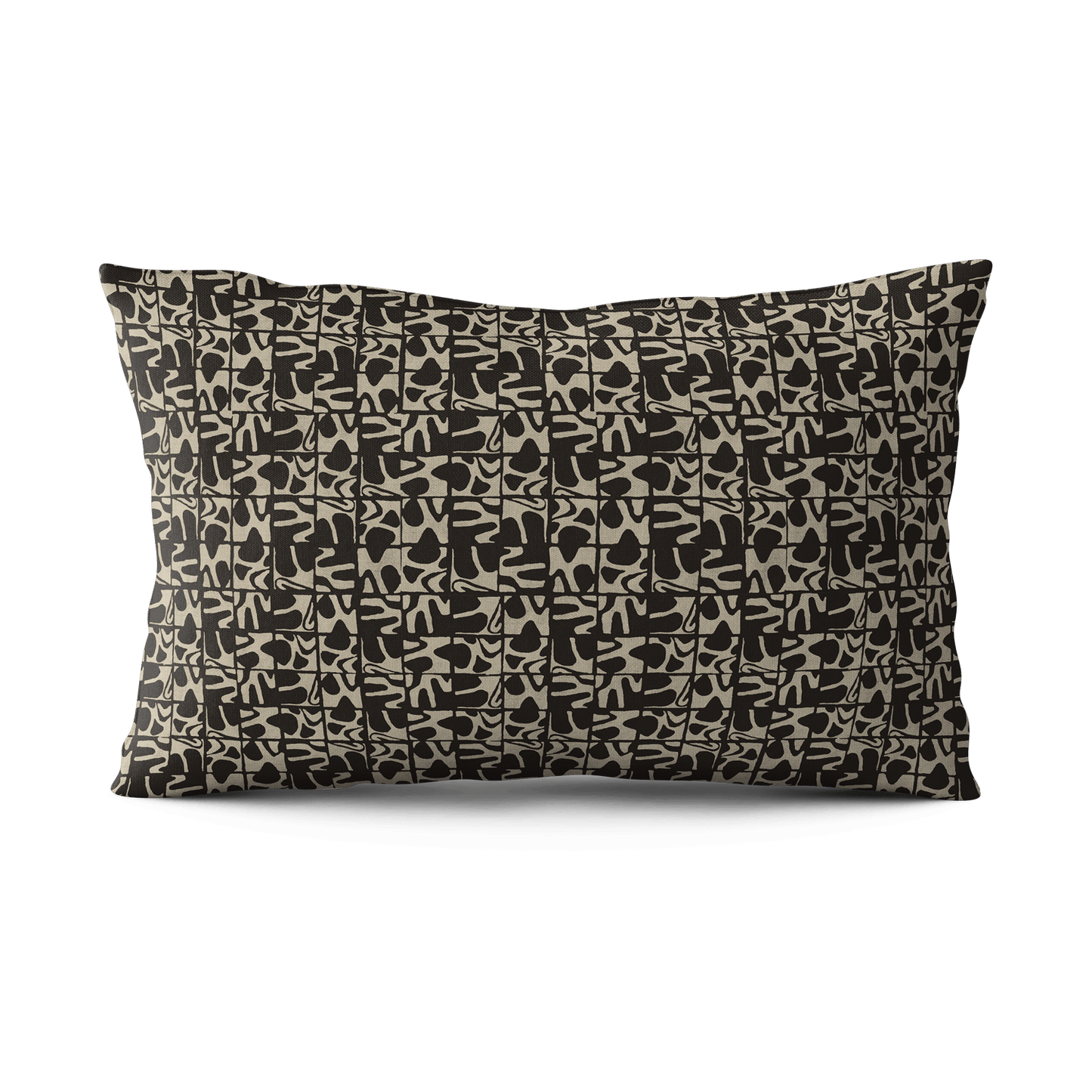 Medina Maze Pillow - Black & Natural - Shop House of Nomad