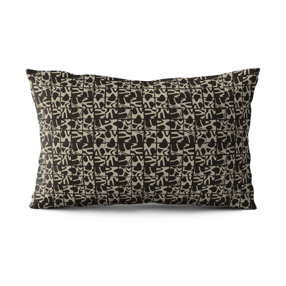 Medina Maze Pillow - Black & Natural - Shop House of Nomad