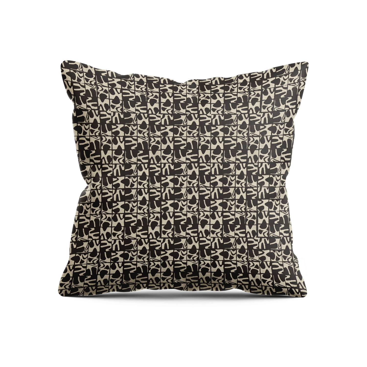 Medina Maze Pillow - Black & Natural - Shop House of Nomad