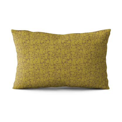 Medina Maze Pillow - Citrine & Saddle Brown - Shop House of Nomad