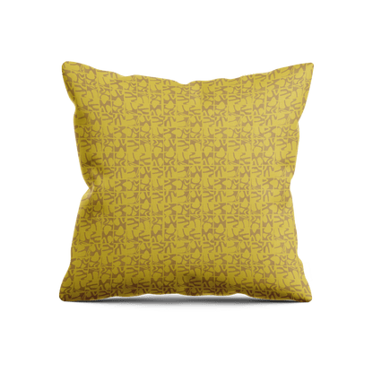 Medina Maze Pillow - Citrine & Saddle Brown - Shop House of Nomad