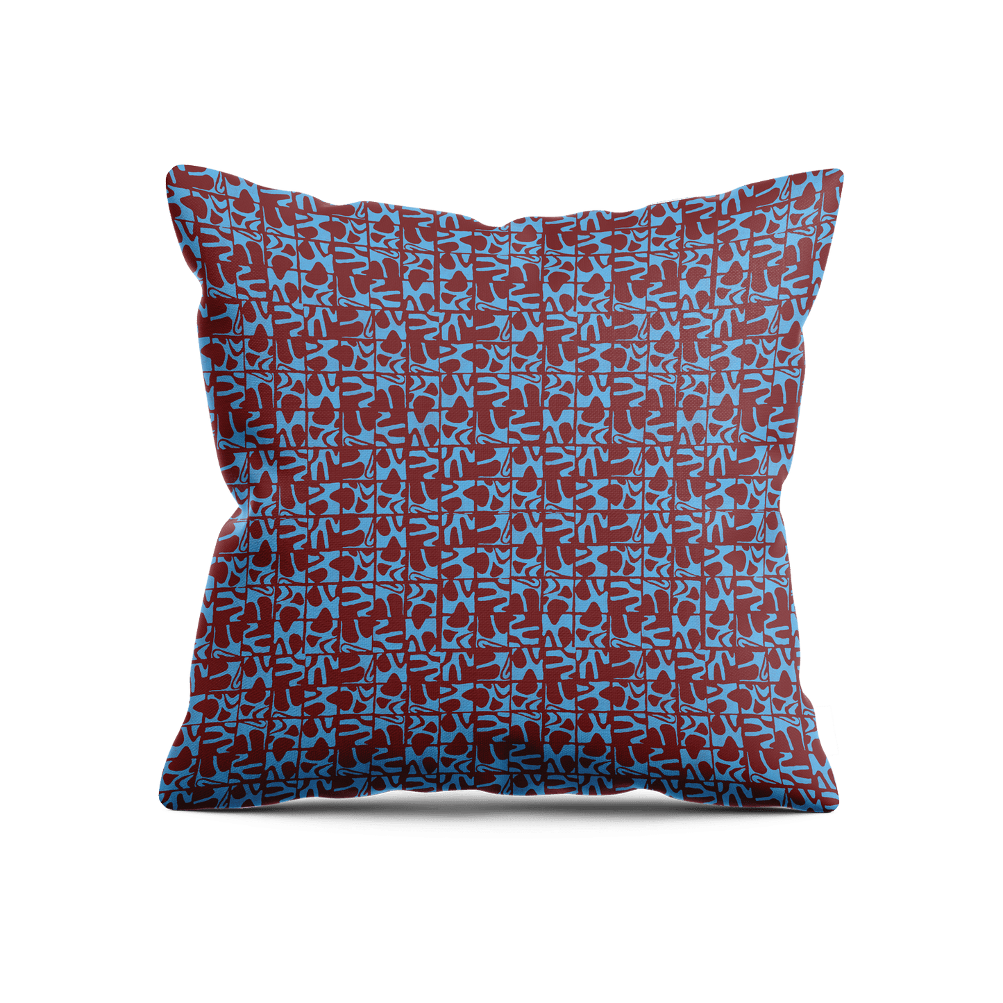 Medina Maze Pillow - Cobalt & Cabernet - Shop House of Nomad