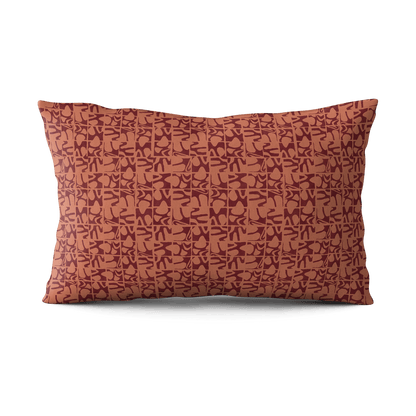 Medina Maze Pillow - Sunbaked & Cabernet - Shop House of Nomad