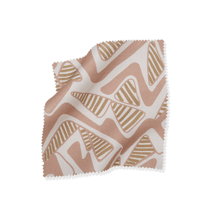 Round Trip Fabric by the Yard - Terracotta & Ochre - Shop House of Nomad