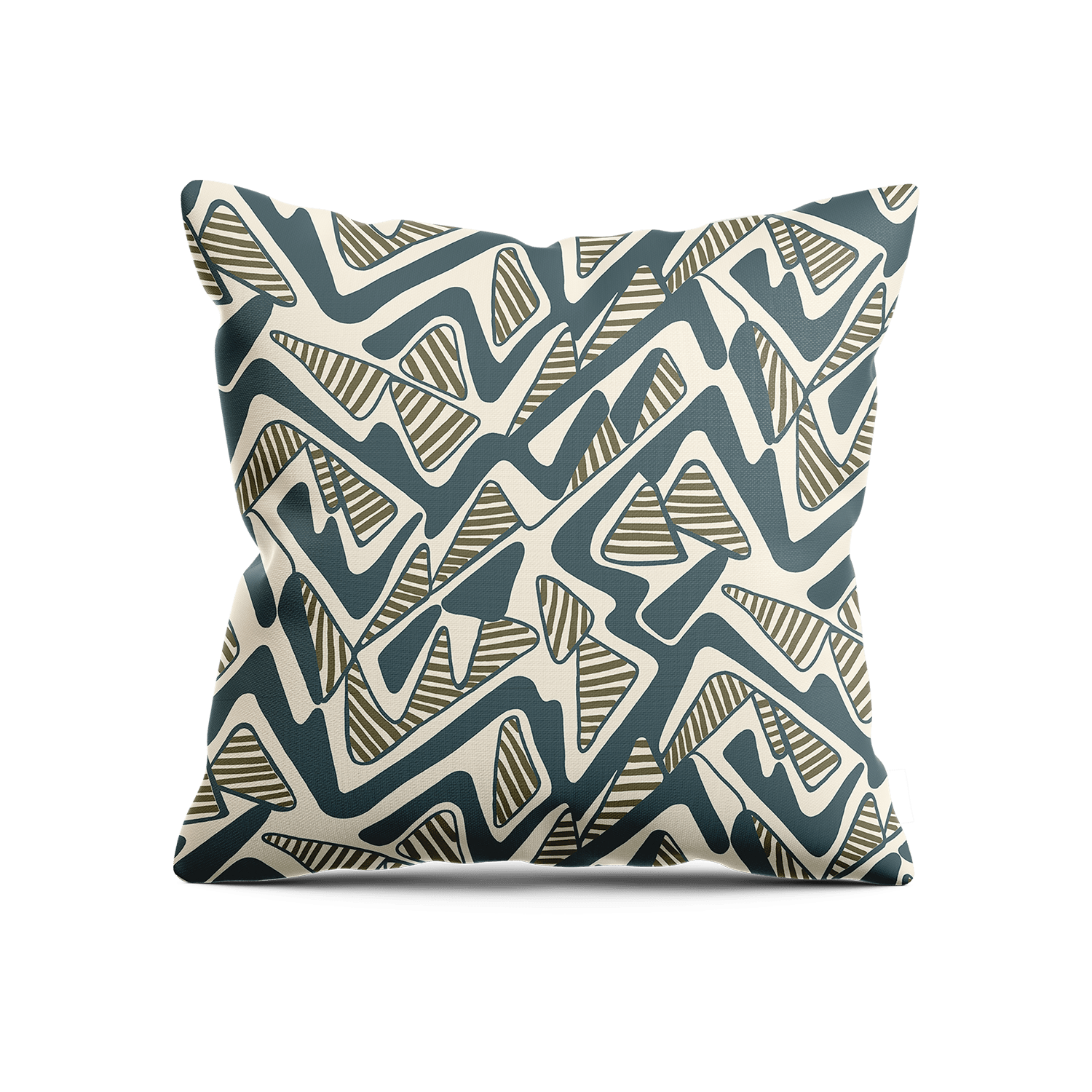 Round Trip Pillow - Teal & Olive - Shop House of Nomad