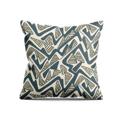 Round Trip Pillow - Teal & Olive - Shop House of Nomad