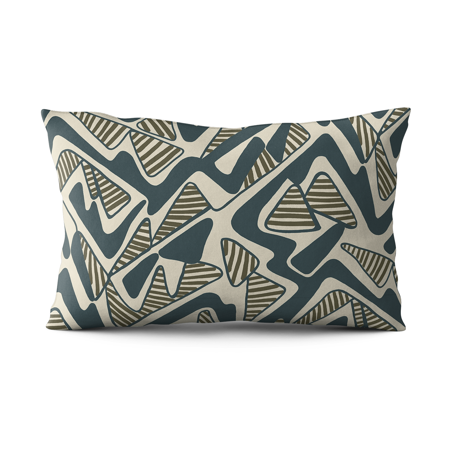 Round Trip Pillow - Teal & Olive - Shop House of Nomad