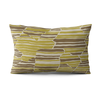 Topo Pillow - Citrine & Saddle Brown - Shop House of Nomad