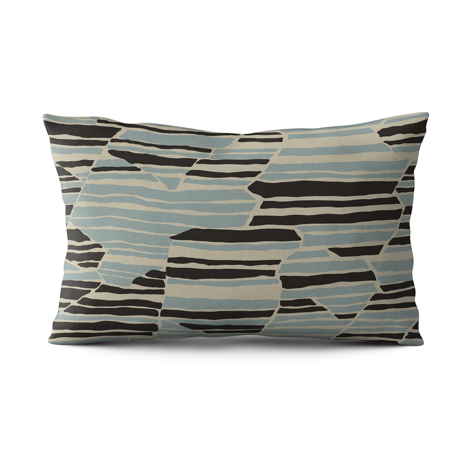 Topo Pillow - Surf & Black - Shop House of Nomad